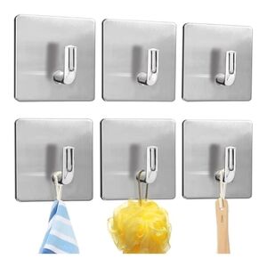 3M Heavy Duty Stainless Steel Wall Hooks